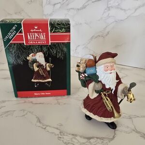 Like New w/Box - Vintage Hallmark 1991 Merry Olde Santa Ornament